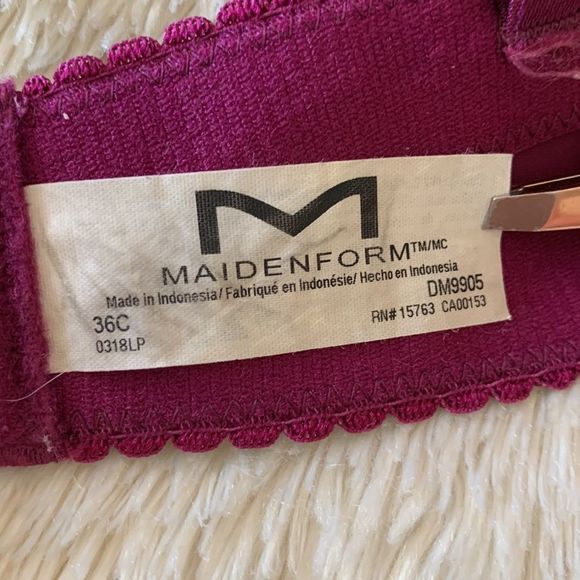 Maidenform maroon bra size: 36C - Picture 9 of 16